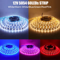 LED Strip Light 12V 24V 2835 5050 5054 5M RGB White Pink Red Blue Flexible LED Tape Ribblon 120LED 60LED 480LED Waterproof Decor