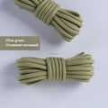 1pair Round Shoelaces Polyester Solid Classic For Yezy Sports Boot Bold Shoeslace Sneaker Shoe Laces Shoes Strings