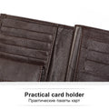 KAVIS Genuine Leather Wallet Men Passport Holder Coin Purse Magic Walet PORTFOLIO MAN Portomonee Mini Vallet Passport Cover