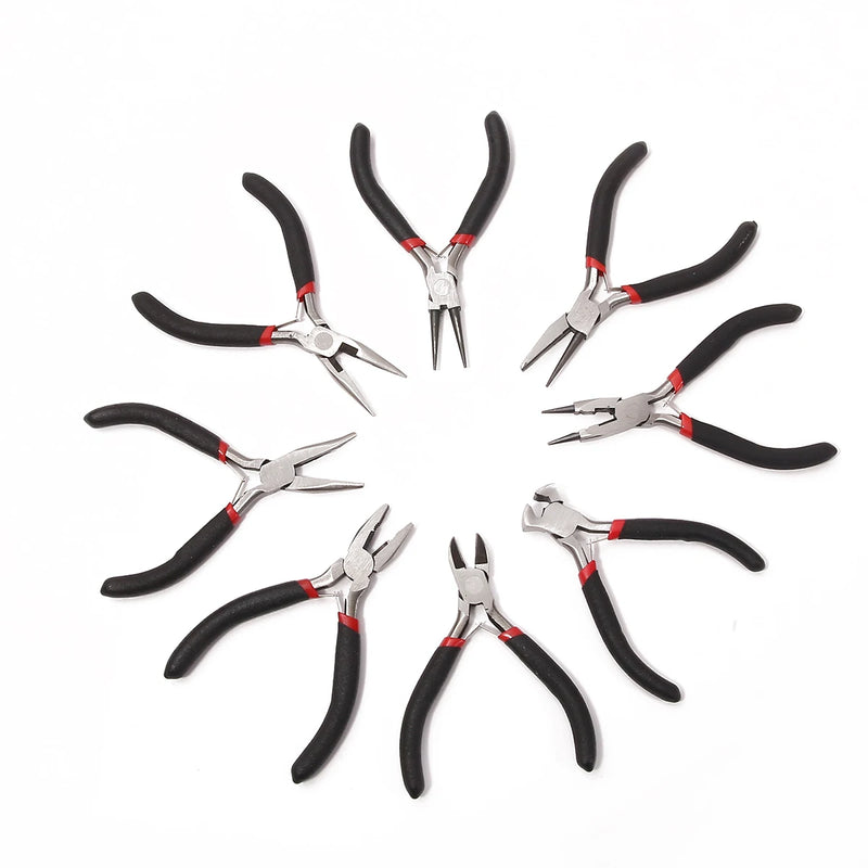 1 - 3Pcs/Set Jewelry Making Pliers Set Stainless Steel Needle Nose Hand Tool Black 11 - 13cm - Visuel 5 | SAMAG