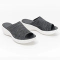 Summer Women Slippers Casual Mesh Open Toe Wedge Slip-On Platform Solid Color Ladies Slides Soft Beach Shoes for Women 2021 New