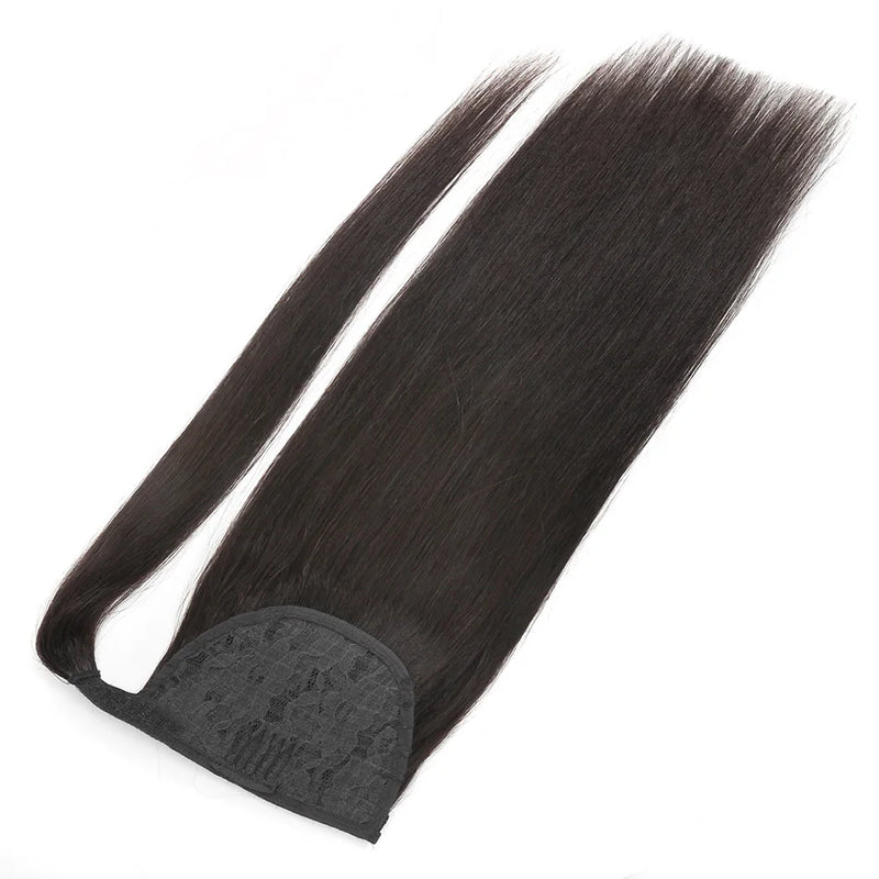 BHF Ponytail Human Hair Remy Straight European Ponytail Hairstyles 100g 100% Natural Hair Horse Tail Clip in Extensions