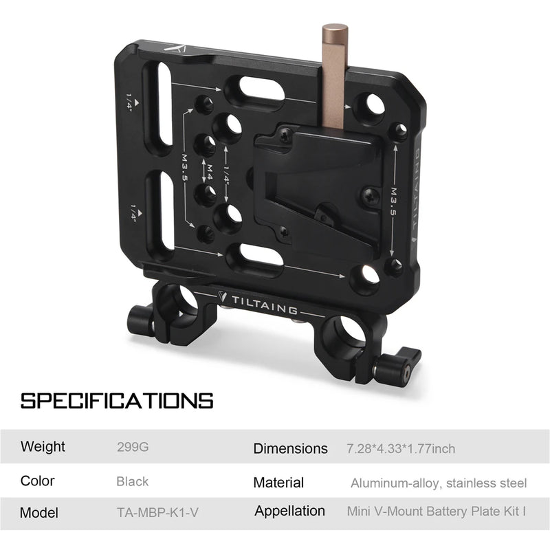 TILTA Pocket V-Mount Battery Plate for DSLR Cameras V mount Plate TA-PBP-V Photo Studio Kit accessory
