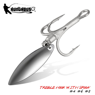 Hunthouse Treble Fishing Hook With Spoon 4# 6# 8# | SAMAG