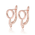 1 Pair Gold Plated  Earring Hooks Components Accessories Supplies For Woman DIY  Handmade Making Findings Jewelry  Wholesale