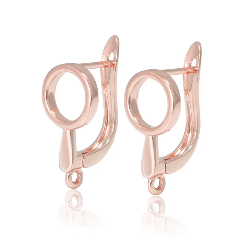 1 Pair Gold Plated  Earring Hooks Components Accessories Supplies For Woman DIY  Handmade Making Findings Jewelry  Wholesale