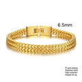 Stylish Stainless Steel Bali Foxtail Chain Bracelet for Men,Double Franco Link Chain Bracelets,Male Jewelry Gift for Dad Son