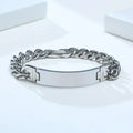 Vnox 9mm Stainless Steel ID Bracelets for Men Personalize Name Image Unique Gift Link Chain - Visuel 7 | SAMAG