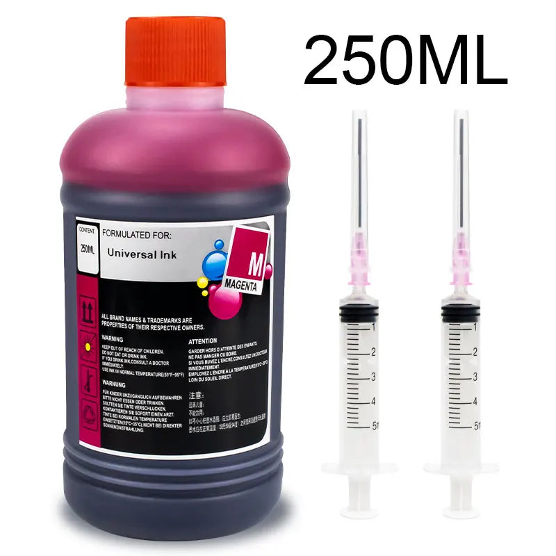 Universal Printer Ink Dye Refill Kit For Canon HP Epson 301 302 304 305 Cartridge deskjet Ecotank compatible inks