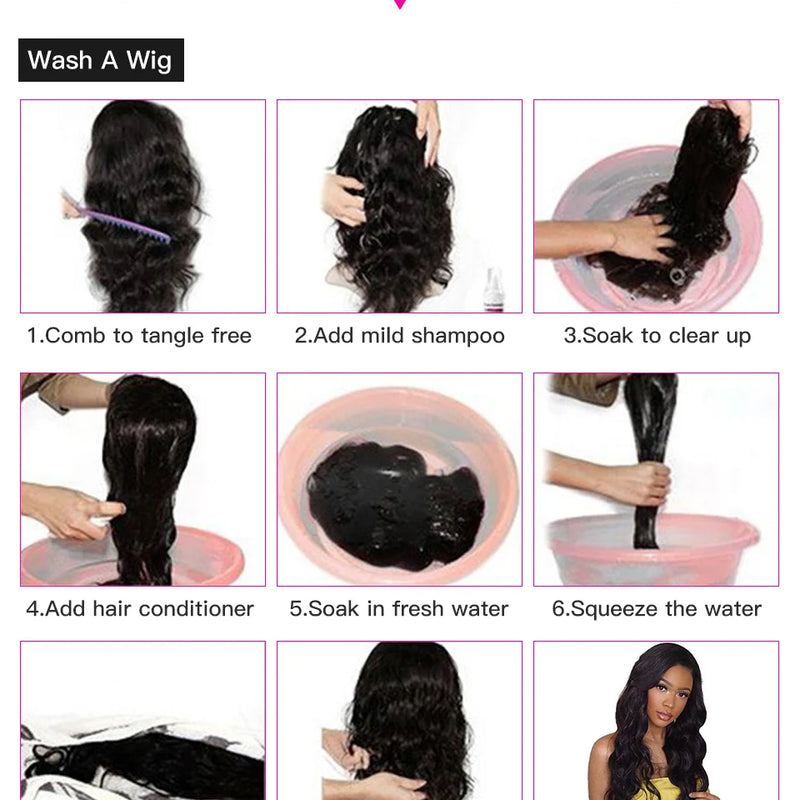 Siyun Show Loose Deep Wave Wig 30 Inch 13X6 HD Transparent Lace Frontal Wig 250 Density Lace Front Human Hair Wigs For Women