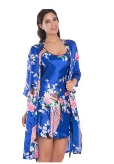 1 Set Women Sleepwear Rayon Sexy Intimates Lingerie Dress | SAMAG