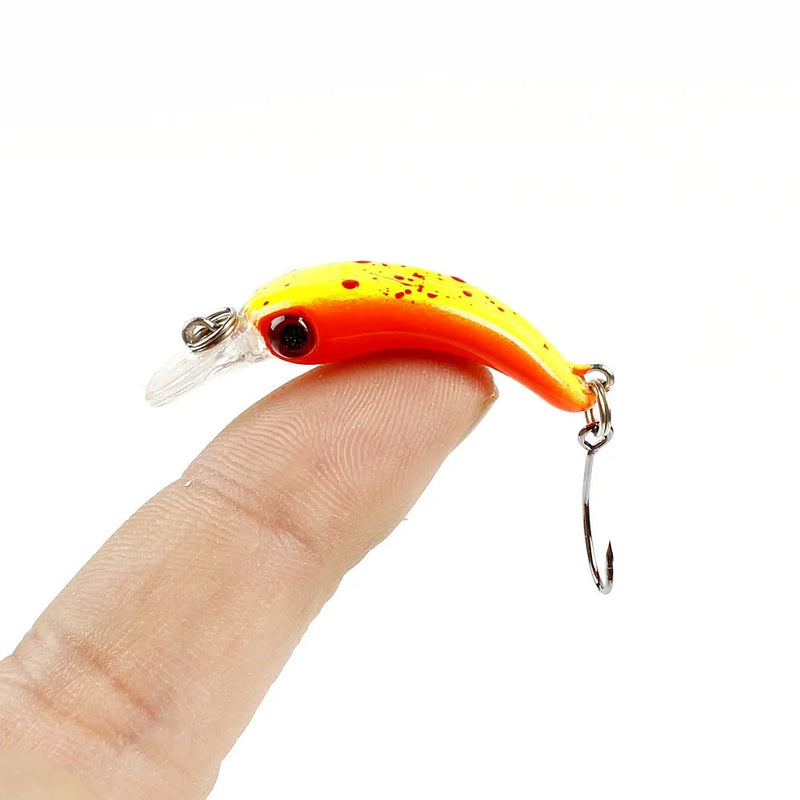 Mini Minnow Wobblers Triangle Hooks Fish Popper Bass | SAMAG