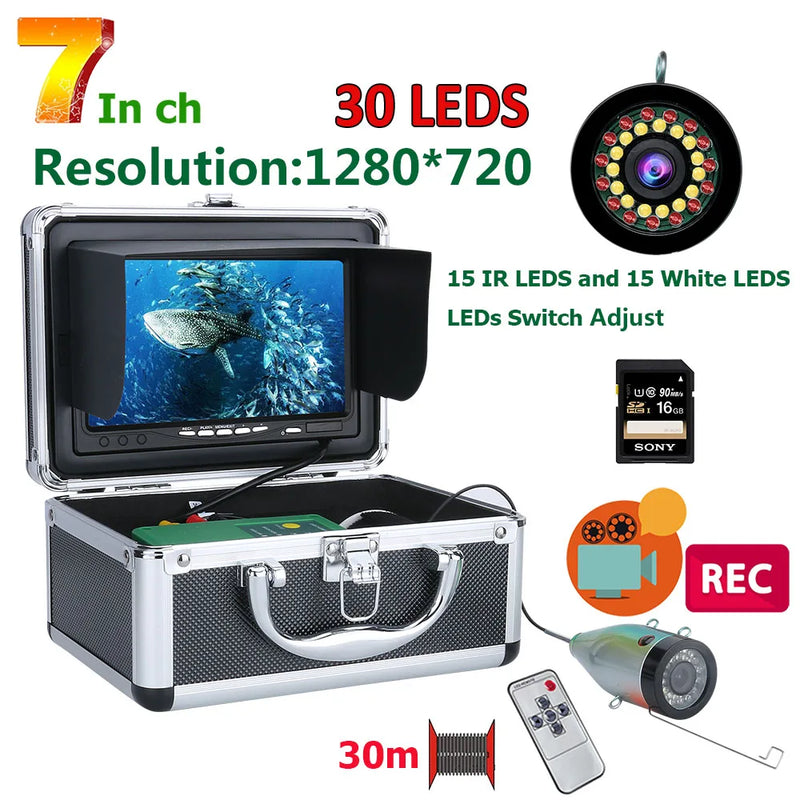 DVR HD 1280*720 Screen Fish Finder Underwater Fishing - View 7 | SAMAG