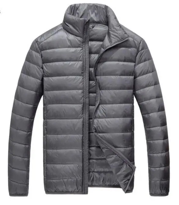 2026 Royal Blue Hooded Parkas Men's Zipper Control Winter Jacket Fashion Hot Sale Jaqueta Plus Size S-5XL Lightweight Warm Coats