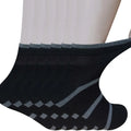 Men's Bamboo Diabetic Ankle Socks with Seamless Toe and Non-Binding Top,6 Pairs L Size(10-13)