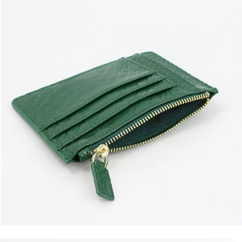 Classic Crocodile Pattern Card Holder Men Women Genuine Leather Leather Credit Card Case ID Card Holder Wallet Purse Pouch