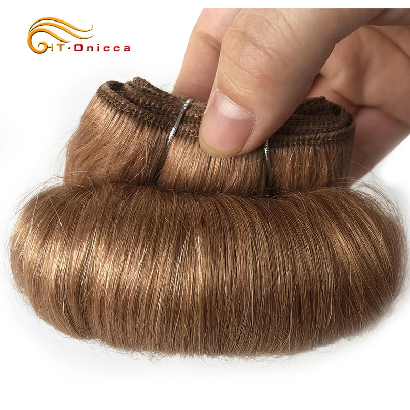 Curly Hair Bundles Malaysian Human Hair Weave Bundles 4Pcs/Lot Short Hair Products Wavy Bundles Human Hair Extensions