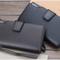 Baellerry Men Wallets Long Style High Quality Card Holder Male Purse Zipper Large Capacity Brand PU Leather Wallet For Men