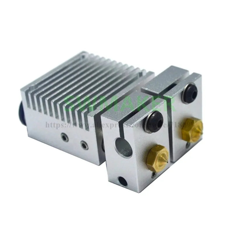 E3D Chimera Plus Dual Extrusion Head 20mm Nozzles Spacing 2 in 2 out Hotend Kit for 3D Printer Parts Accessories