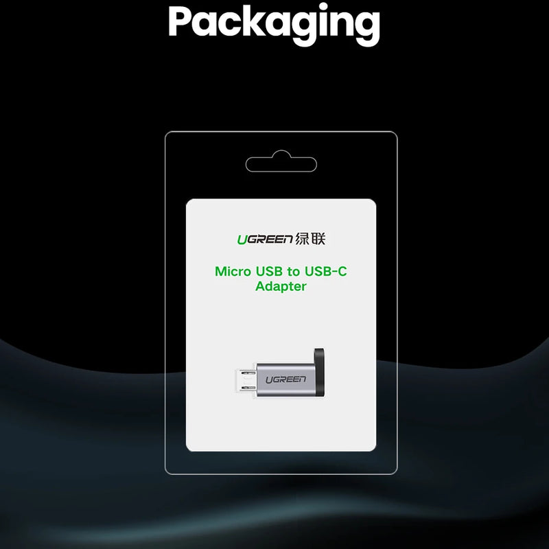 Ugreen USB Type-C Adapter Type C To Micro USB Female To Male Converters For Xiaomi Samsung Charger Data Cable USBC USB C Adapter