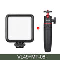 Ulanzi Mini Portable LED Video Light Triple Cold Shoe Rechargeable Vlog Fill Light Photography Lighting Tripod Kit CRI95+