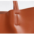 SC Luxury Brand Cow Leather Tote Bags Designer Cowhide Handbags Women Shoulder Bags Fashion Female Large Capacity Liner Bag