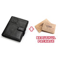 KAVIS Genuine Leather Wallet Men Passport Holder Coin Purse Magic Walet PORTFOLIO MAN Portomonee Mini Vallet Passport Cover