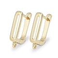 1 Pair Gold Plated  Earring Hooks Components Accessories Supplies For Woman DIY  Handmade Making Findings Jewelry  Wholesale