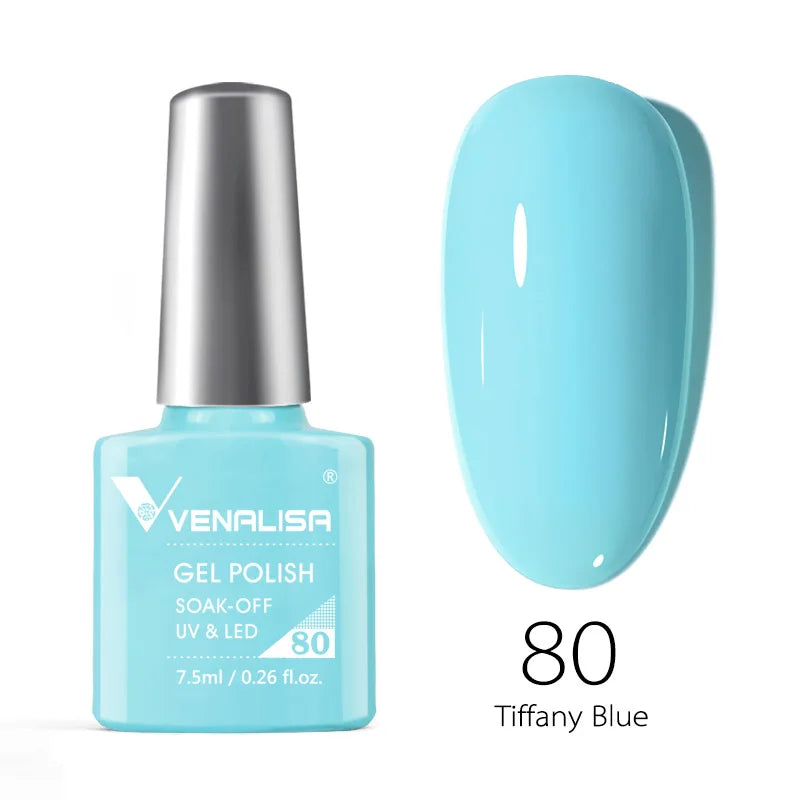 VENALISA Non Cleansing Topcoat Nail Art 7.5ml Soak off Base Coat Foundation No Wipe Top Coat Nail Gel Funny Bunny Gel Varnish