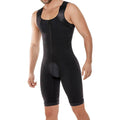 Men's Shapewear Bodysuit Full Body Shaper Compression Slimming Suit Breathable Zipper Corset Butt Lifter Leg Tummy Control Belt