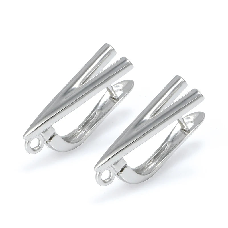 1 Pair Gold Plated  Earring Hooks Components Accessories Supplies For Woman DIY  Handmade Making Findings Jewelry  Wholesale