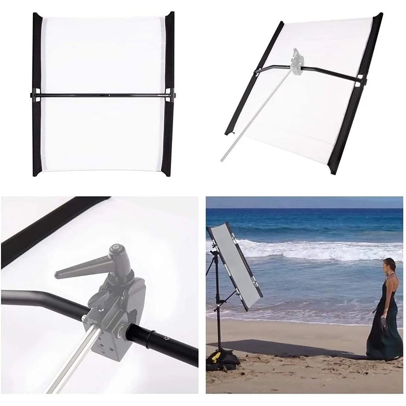 Selens 7-In-1 Reflector Set Foldable Photography Light Reflective Screen + Aluminium Stand + Bag For Photography Studio