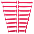 16pcs/lot Silicone Shoelaces No Tie Shoelaces 12 Colors Elastic Lace Shoelace Creative Lazy Silicone Laces Rubber Lace