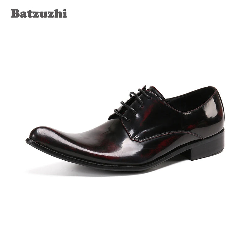Batzuzhi Genuine Leather Dress Shoes Men for Business, Party and Wedding New Arrival Men's Shoes Zapatos Hombre