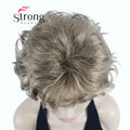 StrongBeauty Short Wig Soft Tousled Curls Blonde Highlights Full Synthetic Wigs COLOUR CHOICES