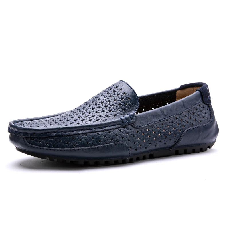 Fashion Men's Casual Shoes Brand Mens Dress Shoes Classic Genuine Leather Mens Loafer Plus Size Classic