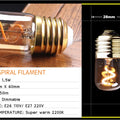 Retro Dimmable LED Edison Bulb E27 3W Gold Spiral Filament ST64 G125 Ampoule LED Lamp Incandescent Chandelier Decorative Lightin