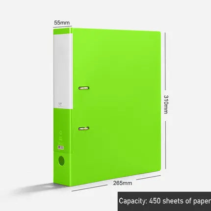 Colorful A4 File Cover 2-Ring Binder A4 File Folder For Document Organizer Office Supplies