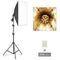 Photography 50x70CM Softbox Lighting Kits System Soft box Professional Continuous Light Use For Photo Studio Portrait Shooting