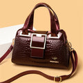 2 Layer Large Capacity Tote Bag Luxury Handbags Women Bags Designer Crocodile Pattern Ladies Boston Shoulder Bag High Quality