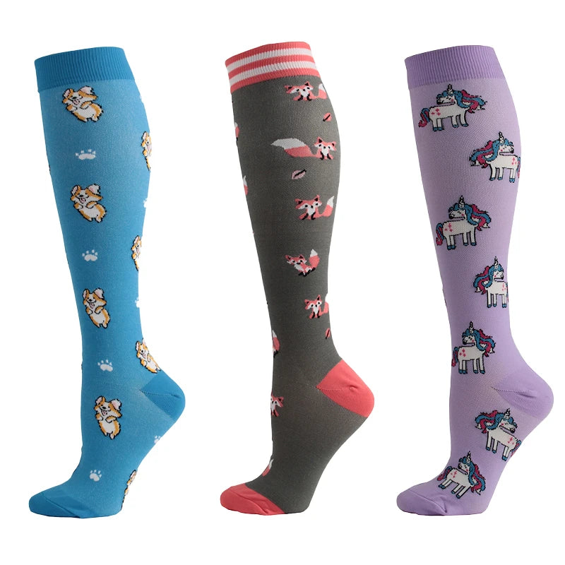 HUAYASX cute Compression Stockings Women men Pressure | SAMAG