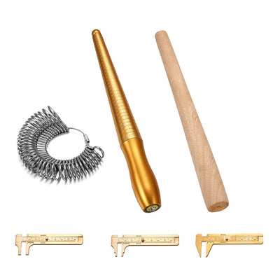 Professional Stick Ring Sizer Enlarger Mandrel Gauge Set Finger Sizes Measuring Jewelry Sizing Tools Equipment | SAMAG