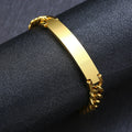 Vnox 9mm Stainless Steel ID Bracelets for Men Personalize Name Image Unique Gift Link Chain - Visuel 8 | SAMAG