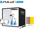 PULUZ Lightbox 80 60 50 40 30cm Photo LED Light Studio Kits 6 12 Color Backgrounds Tabletop Photography Soft Shooting Tent Box