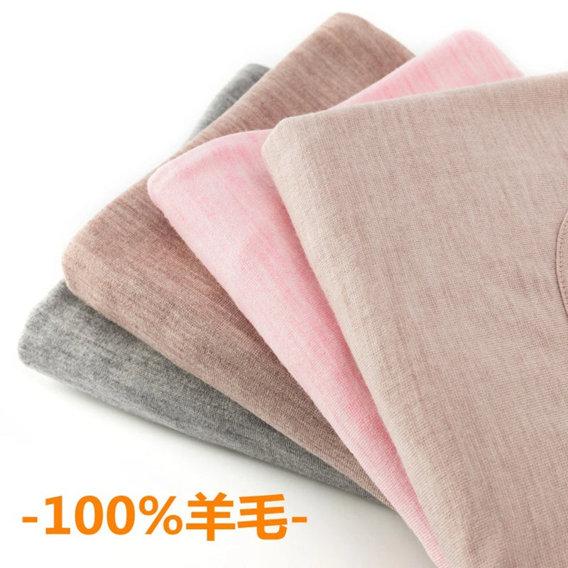 100% brushed merino wool thermal underwear women winter clothing for men woman warm wear long johns lingerie set thermo clothes