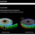 WS2813 Led Strip Light Dual Signal Individually Addressable 1m 4m 5m 30 60 100 144 LEDs WS2812B Updated Black White PCB DC5V