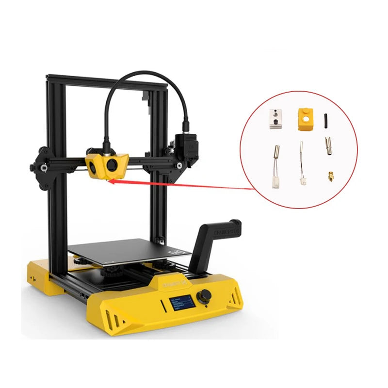 Artillery Hornet Hotend Extruder Kit Repuestos Printer Spare Parts Nozzle Thermistor Heating Rod Heating Block & Silicone Sleeve