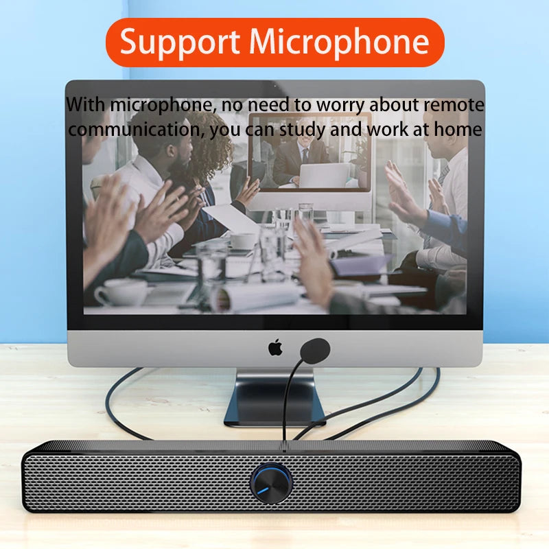 Soundbar TV Barra De Sonido Sound Bar Bluetooth Speaker Bocinas Alta Fidelidad Caixa De Som Para PC Computer Speakers Desktop