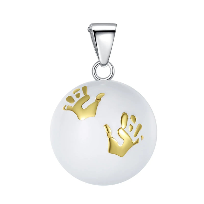 Eudora Harmony Ball Pendant Necklace Pregnancy Chime Ball Mexcian Bola Pendants Wishing Balls Fine Jewelry for Women Best Gift