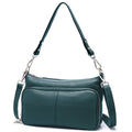 Zency Women's Handbag 100% Genuine Leather Ladies Shoulder Crossbody Messenger Bag Fashion Hobos Black High Quality